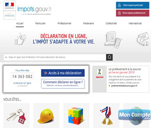 déclarer mes impôts sur www.impots.gouv.fr