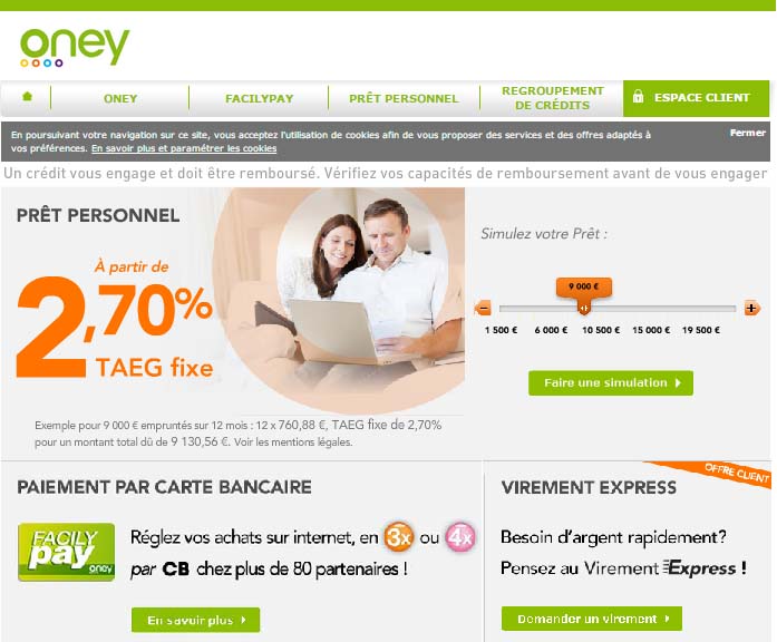 accès compte Oney Accord