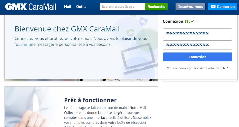 connexion messagerie gmx caramail