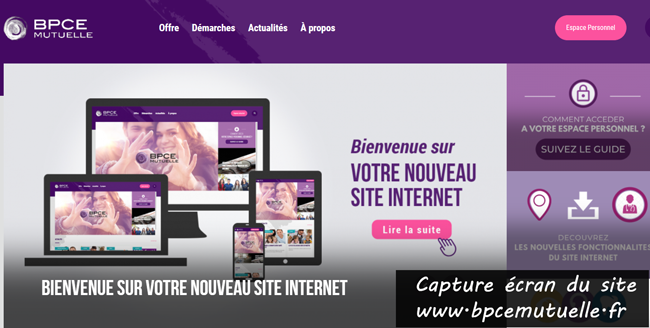 www.bpcemutuelle.fr : site de la mutuelle bpce