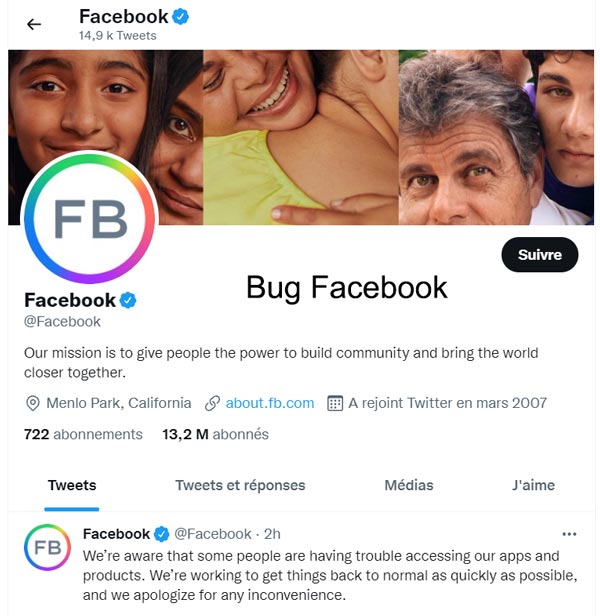 bug facebook