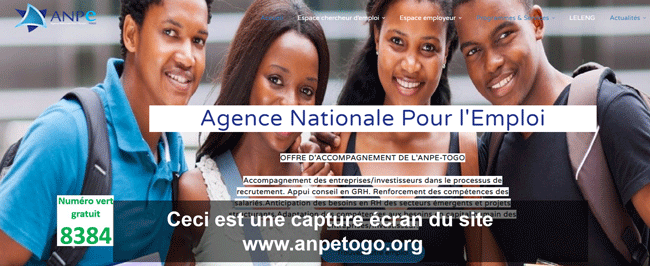 www.anpetogo.org inscription en ligne