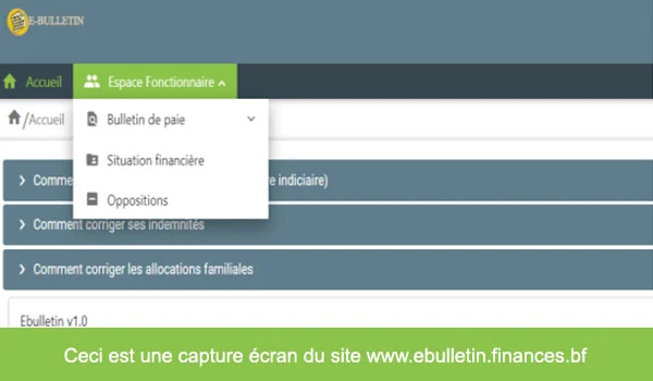 Créer un compte e-bulletin Burkina Faso 
