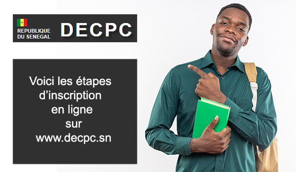 S’inscrire sur DECPC Sénégal