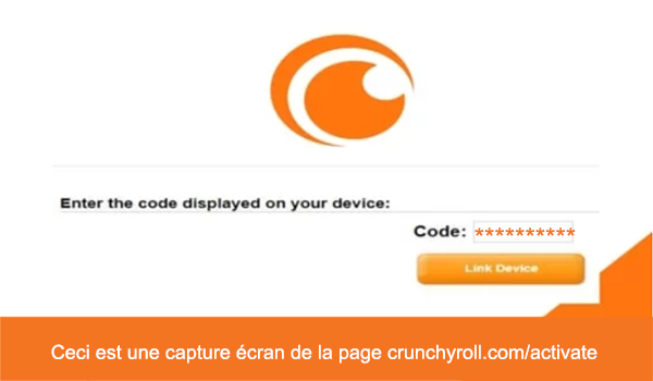 crunchyroll.com/activate : utiliser un code d'activation